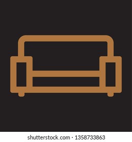 sofa icon vector 