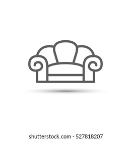 Sofa Icon. Vector 
