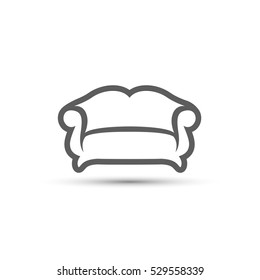 Sofa Icon. Vector 