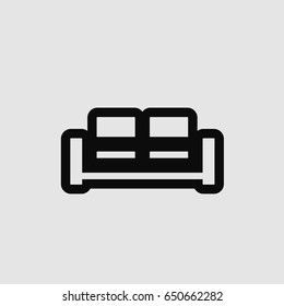 Sofa icon vector