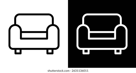 Sofa-Symbol, Vektorsammlung. Vektorgrafik