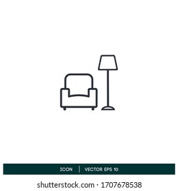 sofa icon vector design element logo template eps 10