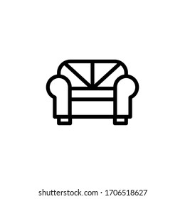 plantilla de diseño vectorial de iconos de sofá