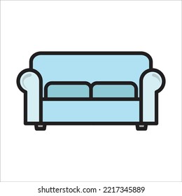 sofa icon vector design template