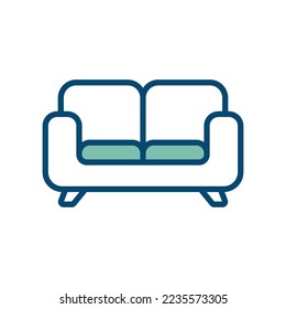 sofa icon vector design template in white background