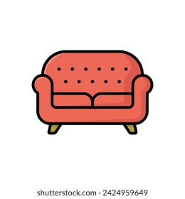 sofa icon vector design template in white background