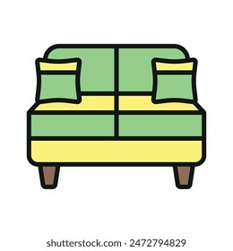 Sofa icon vector design templates simple and modern