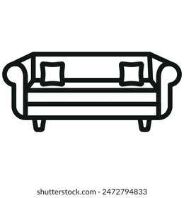 Sofa icon vector design templates simple and modern