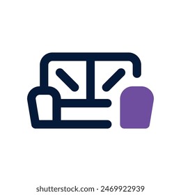 sofa icon. vector dual tone icon for your website, mobile, presentation, and logo design.