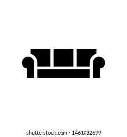 sofa icon vector flat style