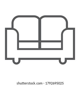Sofa icon vector. Furniture design