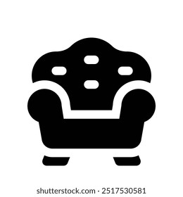 sofa icon. vector glyph icon for your website, mobile, presentation, and logo design.