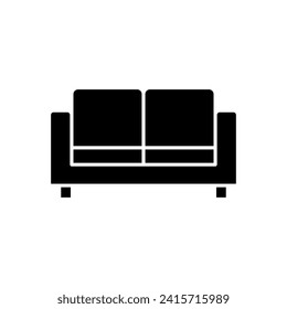 Sofa icon vector. sofa icon illustration