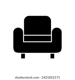 Vector de icono de software. ilustración de icono de sofá