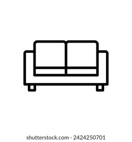 Sofa icon vector. sofa icon illustration