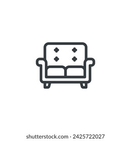 Sofa icon, Sofa vector illustration