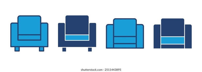Sofa icon vector. sofa icon illustration