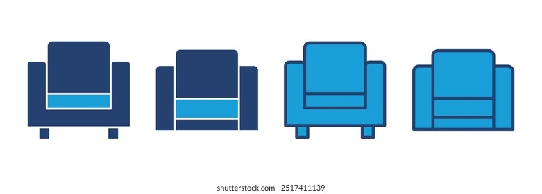 Sofa icon vector. sofa icon illustration