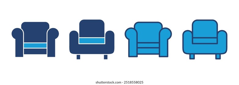 Sofá ícone vetor. ícone do sofá ilustração