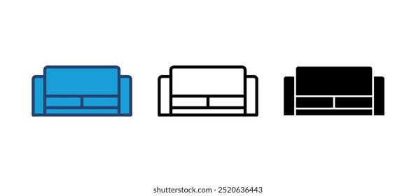 Vector de icono de sofá. ilustración de icono de sofá