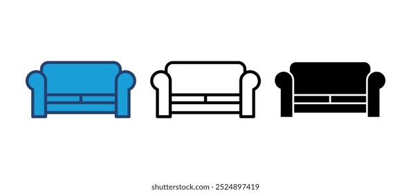 Sofa icon vector. sofa icon illustration