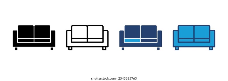 Sofa icon vector. sofa icon illustration
