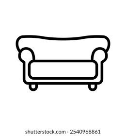 Sofa icon vector illustration color editable