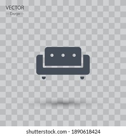 sofa icon. Vector illustration EPS 10.