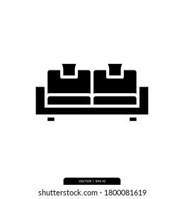Sofa icon vector illustration logo template