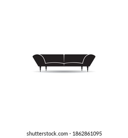Sofa icon vector illustration, logo design and background.