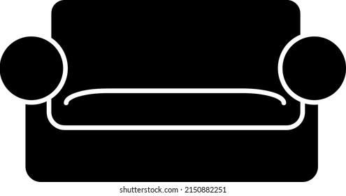 Sofa Icon vector icon illustration on white background..eps
