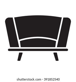 sofa Icon Vector Illustration on the white background.
