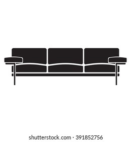 sofa Icon Vector Illustration on the white background.