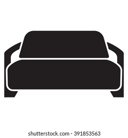 sofa Icon Vector Illustration on the white background.