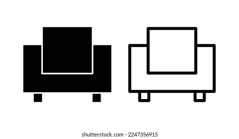Sofa icon vector illustration. sofa sign and symbol. furniture icon