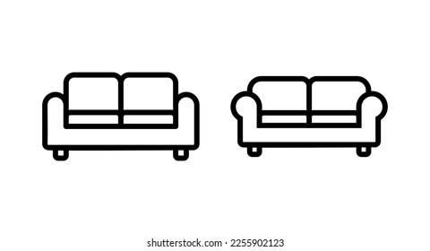 Sofa icon vector illustration. sofa sign and symbol. furniture icon