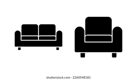 Sofa icon vector illustration. sofa sign and symbol. furniture icon