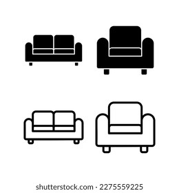 Sofa icon vector illustration. sofa sign and symbol. furniture icon