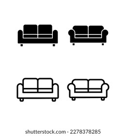 Sofa icon vector illustration. sofa sign and symbol. furniture icon