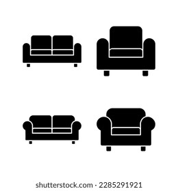Sofa icon vector illustration. sofa sign and symbol. furniture icon