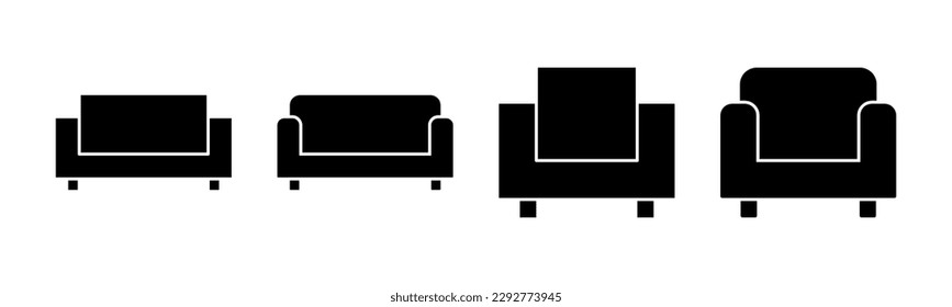 Sofa icon vector illustration. sofa sign and symbol. furniture icon