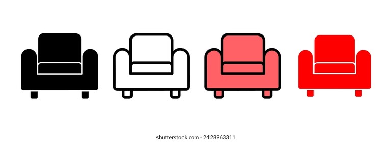 Sofa icon vector illustration. sofa sign and symbol. furniture icon
