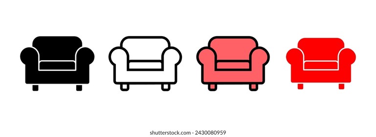 Sofa icon vector illustration. sofa sign and symbol. furniture icon