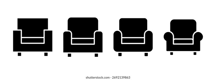 Sofa icon vector illustration. sofa sign and symbol. furniture icon