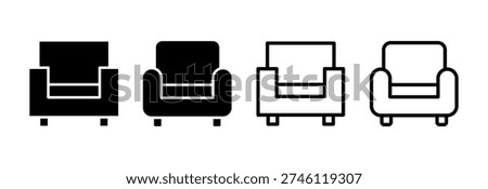 Sofa icon vector illustration. sofa sign and symbol. furniture icon