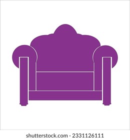 Sofa-Symbol, Vektorgrafik-Logo-Design