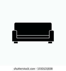 sofa icon vector isolated sign symbol