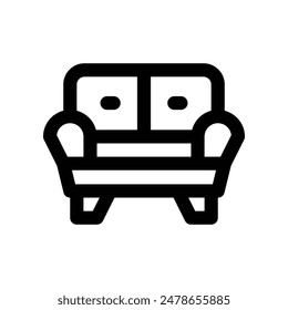 sofa icon. vector line icon for your website, mobile, presentation, and logo design.