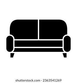 sofa icon vector logo in flat and trendy style