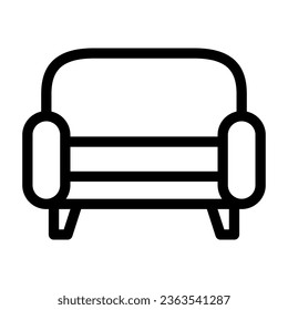 sofa icon vector logo in flat and trendy style